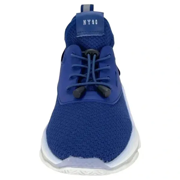 Steve Madden Impact Navy Mesh Mid Top Mens Fashion Sneakers Size 7M