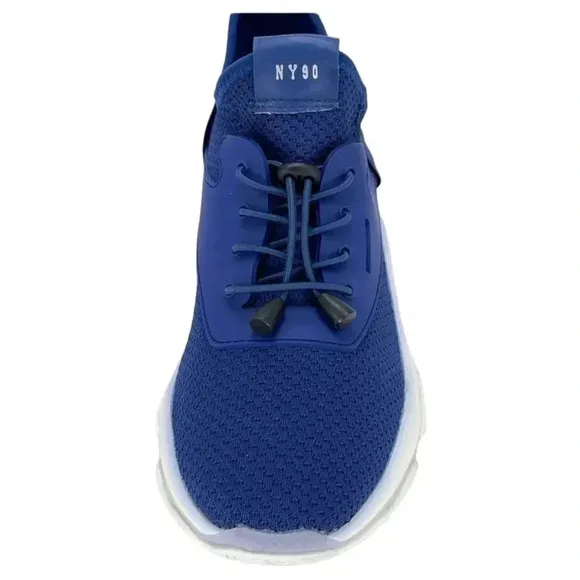 Steve Madden Impact Navy Mesh Mid Top Mens Fashion Sneakers Size 7M