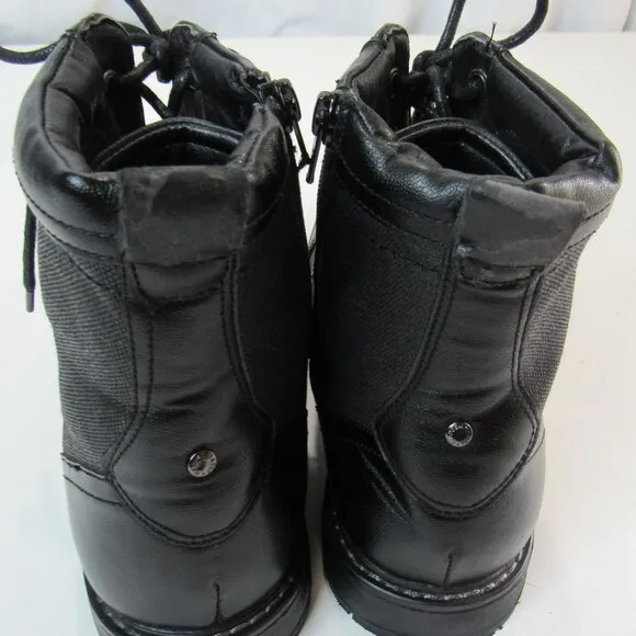 Steve Madden Men's Bunsin Black Lace-Up Boot Size 9.5 Combat/ Moto/ Classic