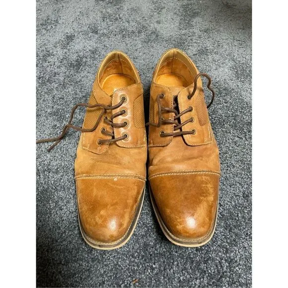 Steve Madden Mens 11 Jagwar Leather Oxford Casual Dressy Shoes