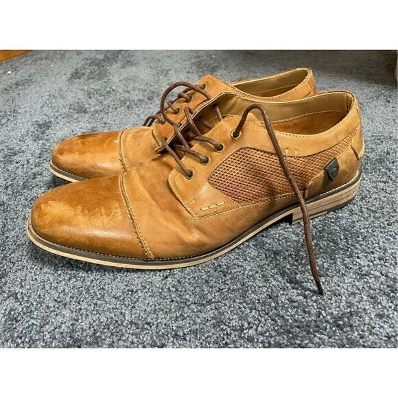 Steve Madden Mens 11 Jagwar Leather Oxford Casual Dressy Shoes