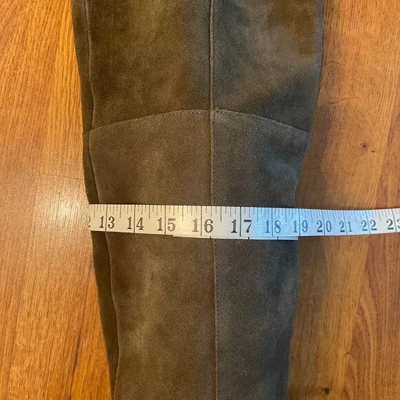 Steve Madden Olive Suede Over the Knee Boots Size 8.5