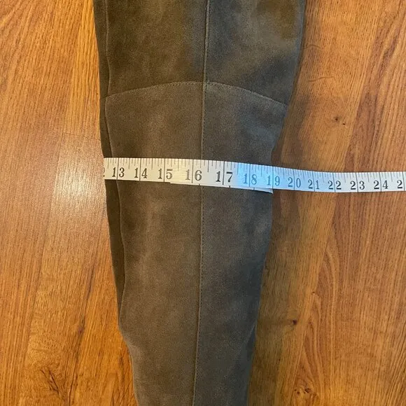Steve Madden Olive Suede Over the Knee Boots Size 8.5