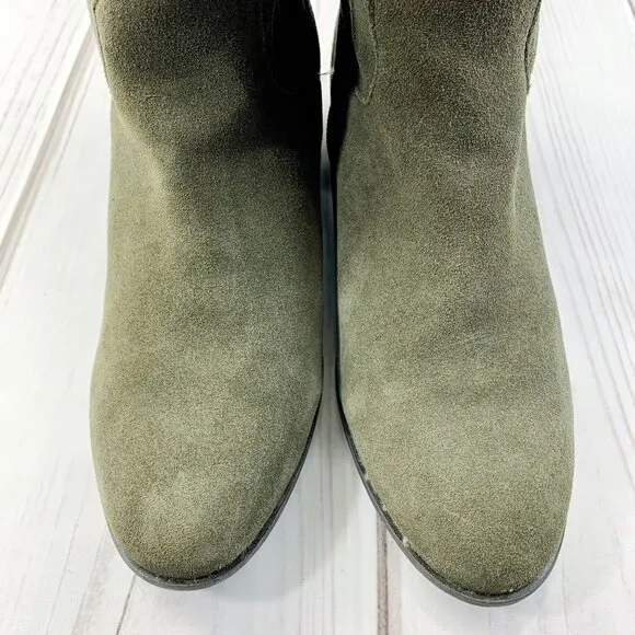 Steve Madden Olive Suede Over the Knee Boots Size 8.5