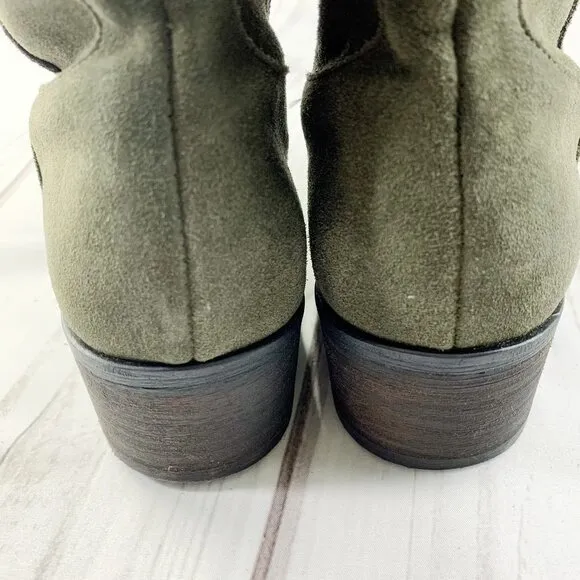 Steve Madden Olive Suede Over the Knee Boots Size 8.5