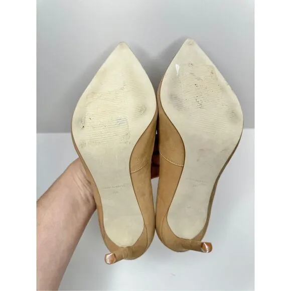 Steve Madden Shoes Womens Size 8 Tan Pointed Toe Pumps Smooth Suede Upper