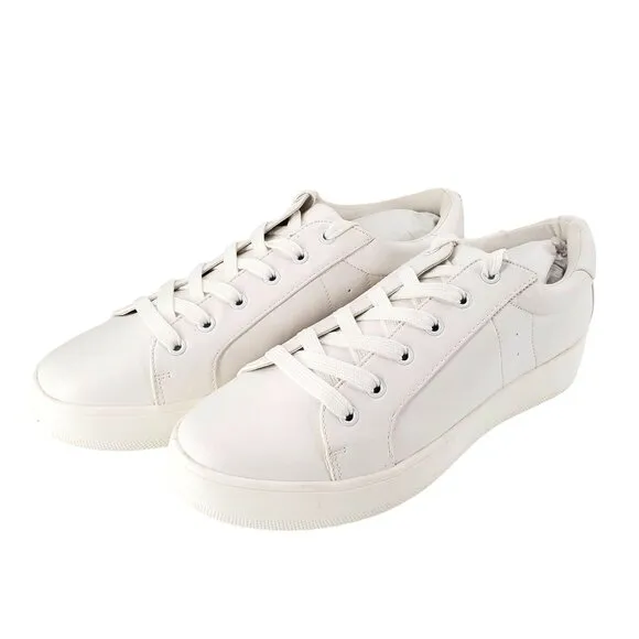 Steve Madden Sneakers Womans 11 Classic Retro Platform Fashion White Shoes