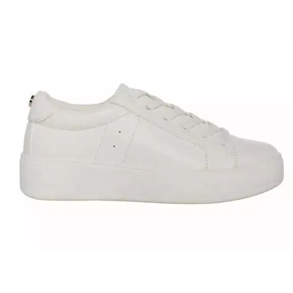 Steve Madden Sneakers Womans 11 Classic Retro Platform Fashion White Shoes