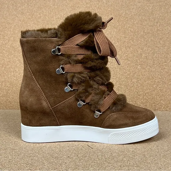 Steve Madden Wharton women's Boots color Chestnut Suede Multiple Sizes