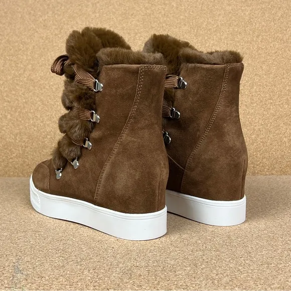 Steve Madden Wharton women's Boots color Chestnut Suede Multiple Sizes