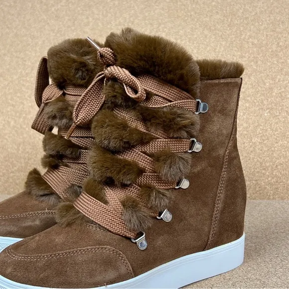 Steve Madden Wharton women's Boots color Chestnut Suede Multiple Sizes