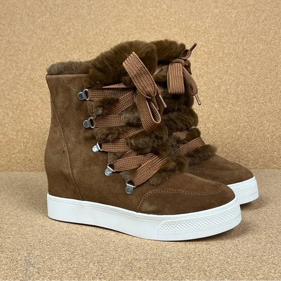 Steve Madden Wharton women's Boots color Chestnut Suede Multiple Sizes