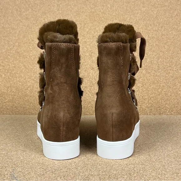 Steve Madden Wharton women's Boots color Chestnut Suede Multiple Sizes