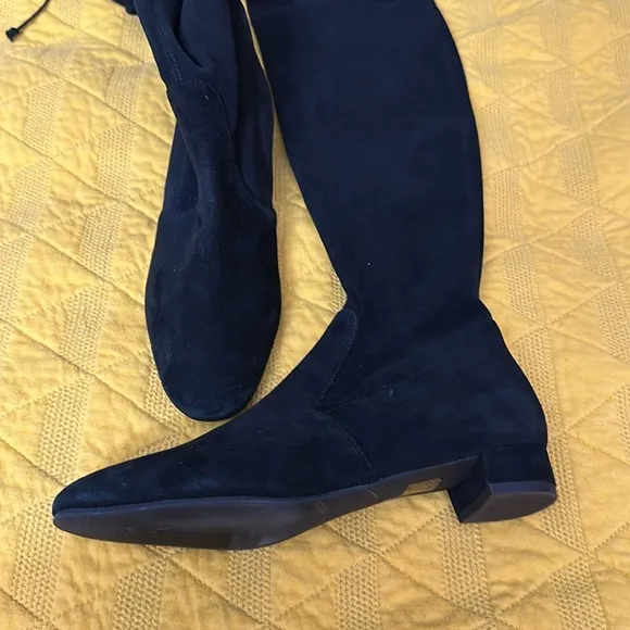 Stewart Weitzman Black Suede Over-the-Knee Women's Boots NWOT
