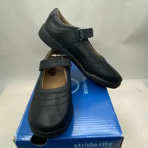 Stride Rite YG47396 Claire Black Genuine Leather Size 12.5M Girls Shoes