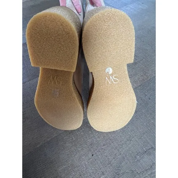 Stuart Weitzman Montana Slouch beige Suede Boots Size 9