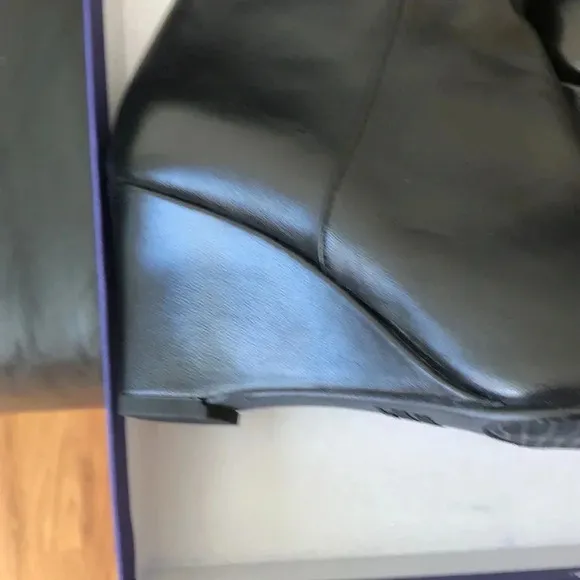 Stuart Wetzman PARKWAY black soft leather boots. Size 7​