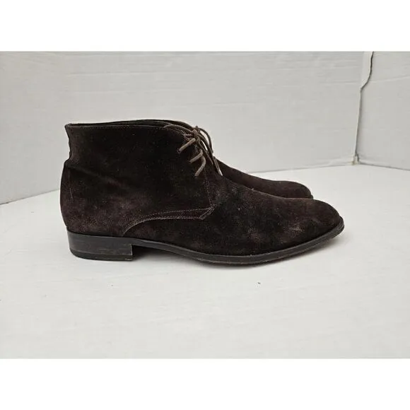 Suit Supply Chukka Suede Brown Men's EU 41 narrow width boots