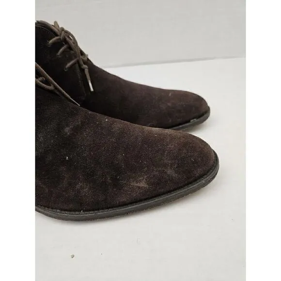 Suit Supply Chukka Suede Brown Men's EU 41 narrow width boots
