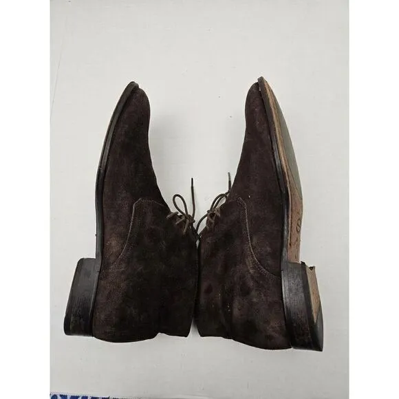 Suit Supply Chukka Suede Brown Men's EU 41 narrow width boots