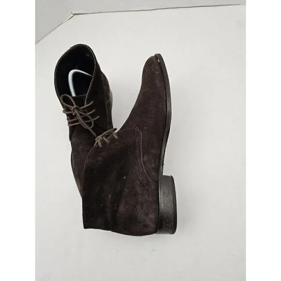 Suit Supply Chukka Suede Brown Men's EU 41 narrow width boots