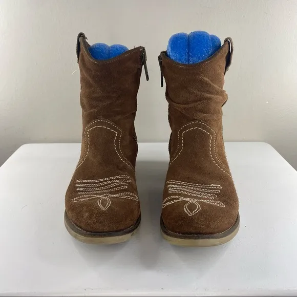Sundance Etta Tan Suede Slouchy Western Festival Ankle Booties Boots 36