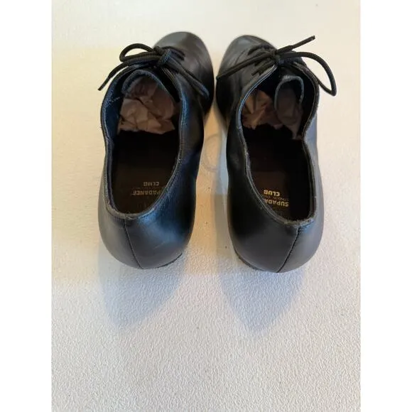 Supadance London England Club Mens Ballroom Shoe Sz UK 7.5 (8.5) Black Leather