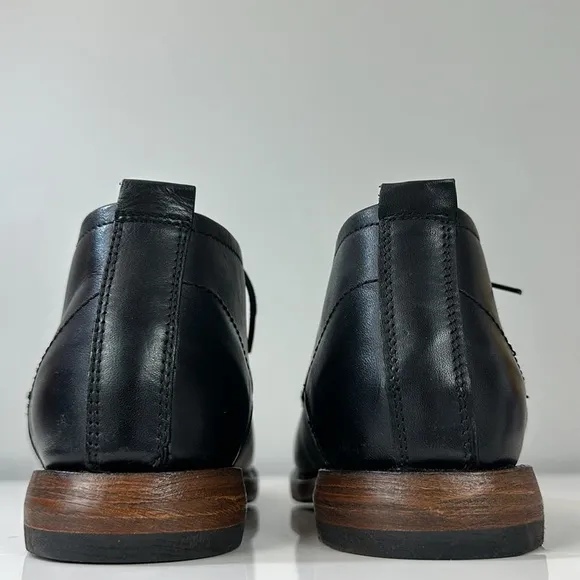 Sutro of San Francisco Black Leather Lace Up a boots Size 9D