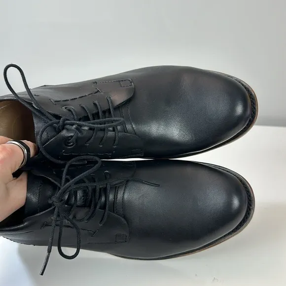 Sutro of San Francisco Black Leather Lace Up a boots Size 9D