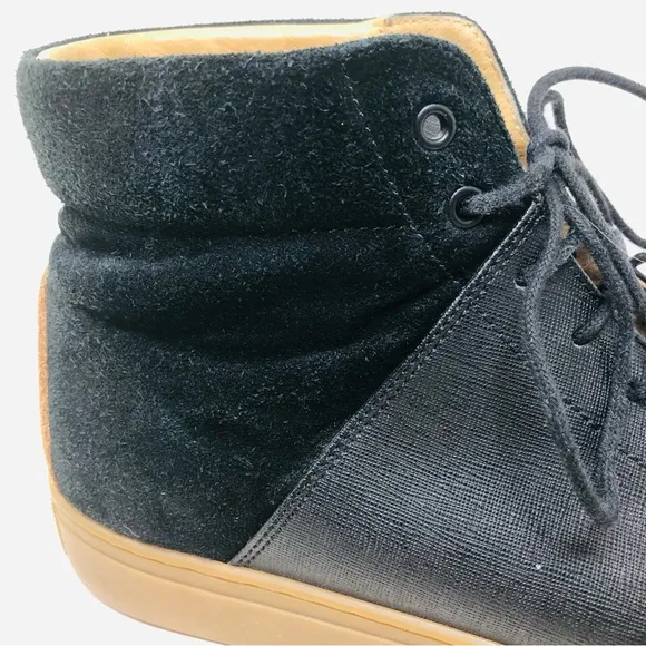 T C G Porter Leather High Top Sneakers