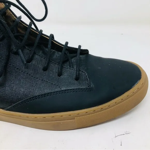 T C G Porter Leather High Top Sneakers