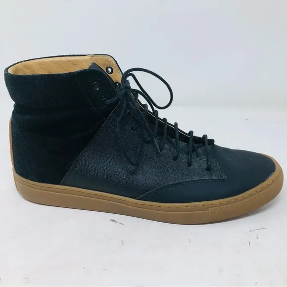 T C G Porter Leather High Top Sneakers