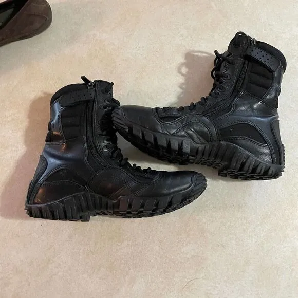 Tactical Research leather Black boots size 6W 6 W Mens/women’s moto