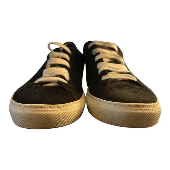 Tamara Mellon Black Suede Sneakers - Size 9.5