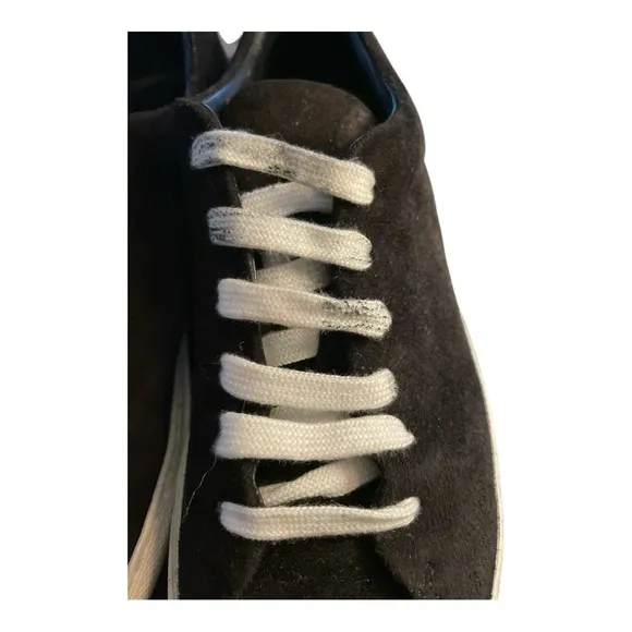 Tamara Mellon Black Suede Sneakers - Size 9.5