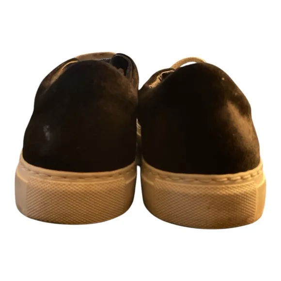 Tamara Mellon Black Suede Sneakers - Size 9.5