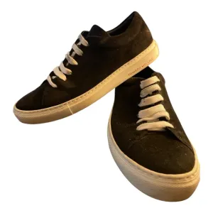 Tamara Mellon Black Suede Sneakers - Size 9.5