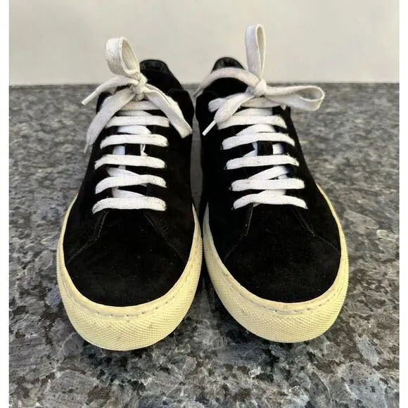Tamara Mellon Suede Black Sneakers Women’s EU Size 38