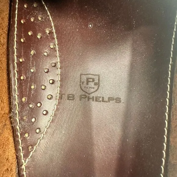 TB Phelps Bit Driver Briar Shoes Men US 8.5M Brown Leather The Prep Classic 2018