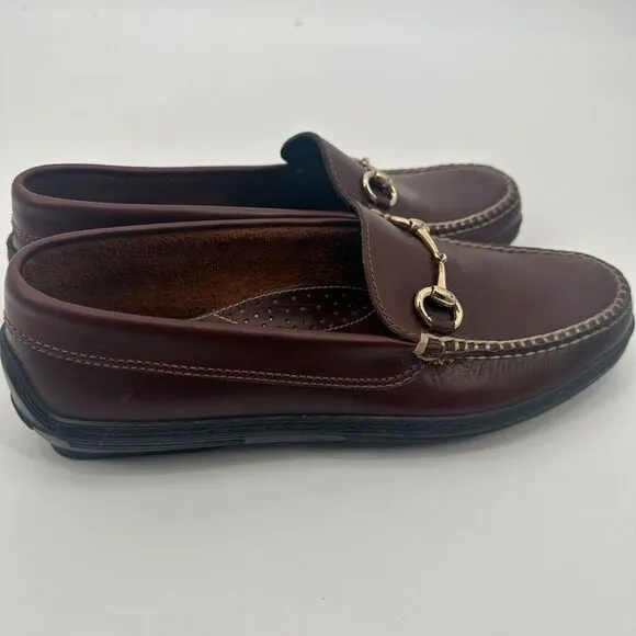 TB Phelps Bit Driver Briar Shoes Men US 8.5M Brown Leather The Prep Classic 2018