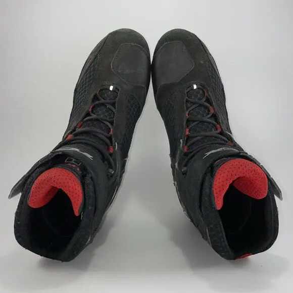 TCX Vibe AIR Technological Bumper Moto Biker Sneakers Mens Size 8.5 Black Suede