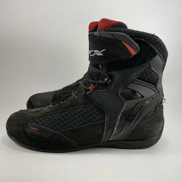 TCX Vibe AIR Technological Bumper Moto Biker Sneakers Mens Size 8.5 Black Suede