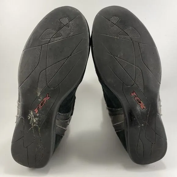 TCX Vibe AIR Technological Bumper Moto Biker Sneakers Mens Size 8.5 Black Suede