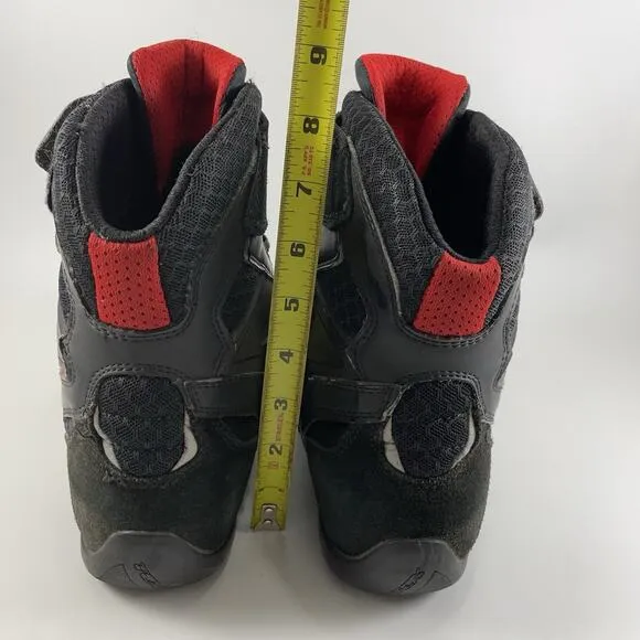 TCX Vibe AIR Technological Bumper Moto Biker Sneakers Mens Size 8.5 Black Suede