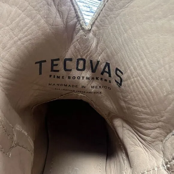 Tecovas The Lucy Stone Gray Suede Western Cowgirl Boots, Women’s Size 6.5