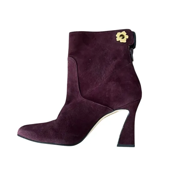 Ted Baker Deep Purple Haraya Soft Suede Leather Ankle Boots– EU 39/US 9