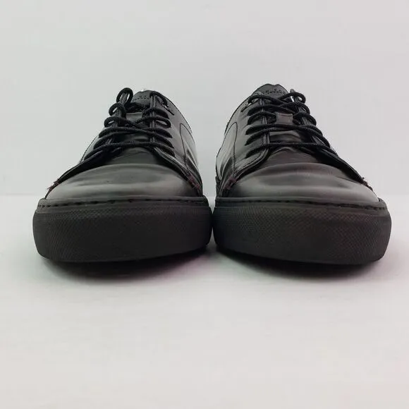Ted Baker London Prinnc Lthr AM Mens Size 9 Dark Blue Black Leather Casual Shoes