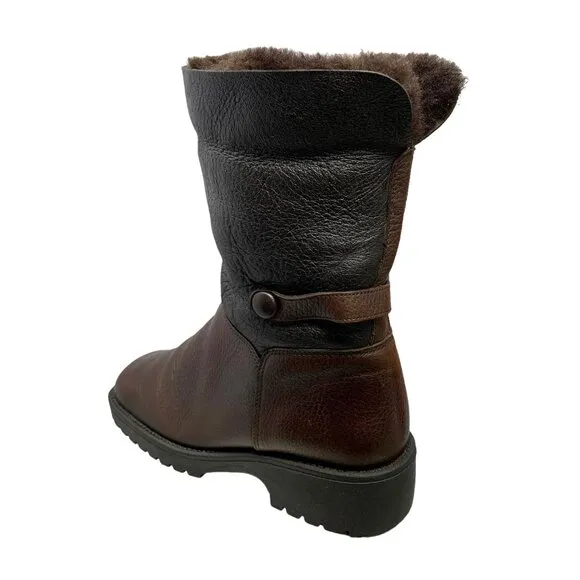 Terrra Firma by‎ Santana  Brown Leather Sheepskin Boots