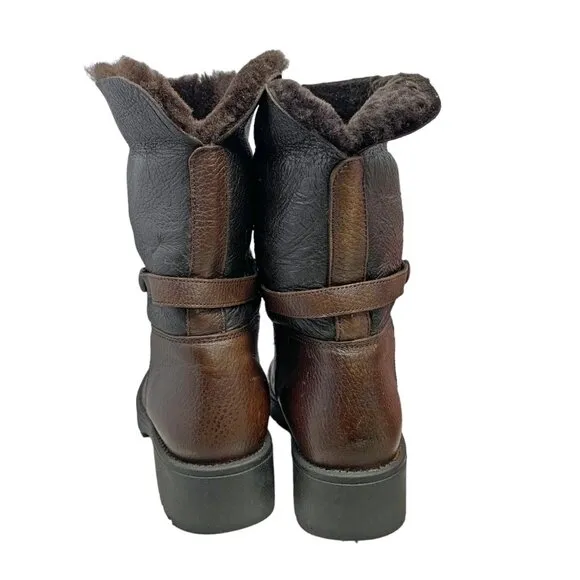 Terrra Firma by‎ Santana  Brown Leather Sheepskin Boots