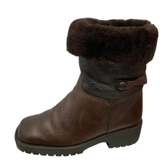 Terrra Firma by‎ Santana  Brown Leather Sheepskin Boots